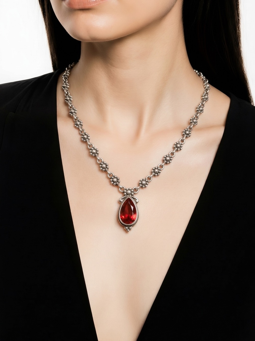 Brighton La Vie Pink Retired Flower Pendant Necklace